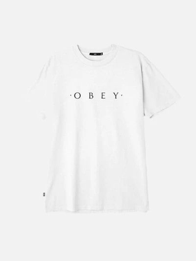 (166721578)NOVEL OBEY TEE-WHT(primium)