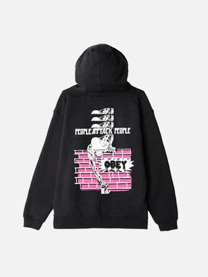 (111731569)PEOPLE ATTACK PEOPLE HOOD-BLK