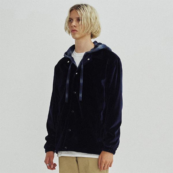 COACH JACKET GA [VELVET-NAVY]