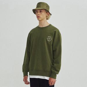 SMILE CREWNECK GA [KHAKI]