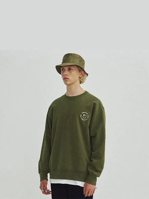 SMILE CREWNECK GA [KHAKI]