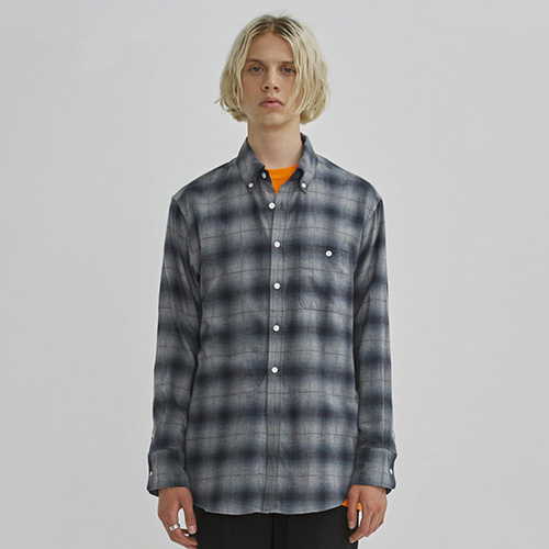 OMBRE CHECK SHIRTS GA [GREY](GAVS03)
