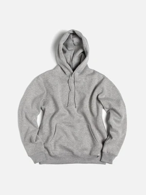 NU BLEND SWEAT PULLOVER HOODIE-H. GREY