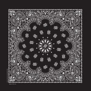 Paisley Bandana-BLK