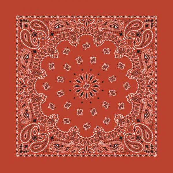 Paisley Bandana-TERRACOTTA