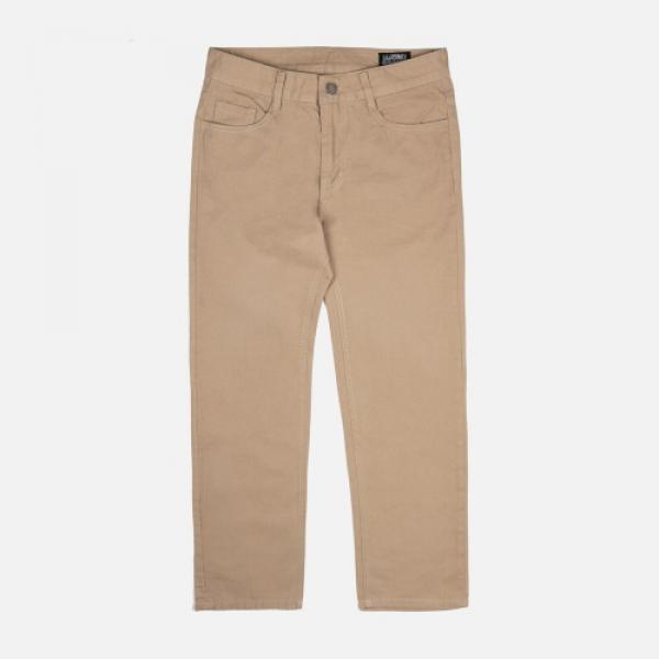 Standard cotton pants-Beige