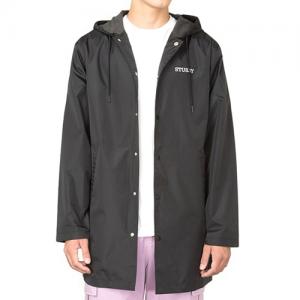 TONY LONG HOODED COACH JACKET-BLK