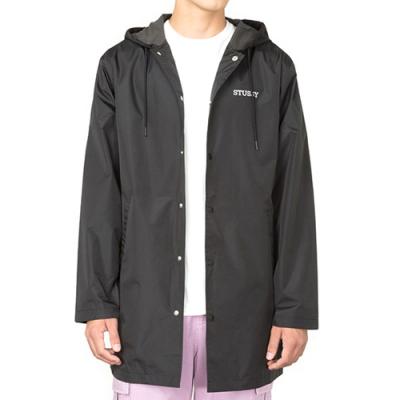 TONY LONG HOODED COACH JACKET-BLK