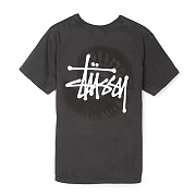 BASIC SWIRL PIG. DYED TEE-BLK