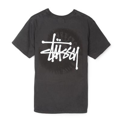 BASIC SWIRL PIG. DYED TEE-BLK
