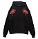 DOUBLE ROSES HOODIE BLACK