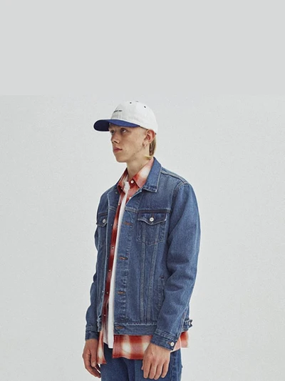 LIGHT WASHED DENIM JACKET GA [BLUE]
