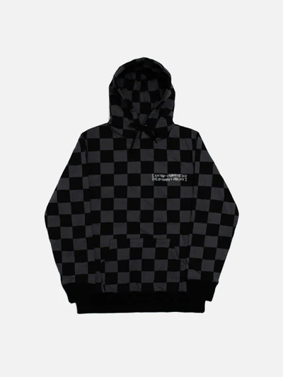 BASIC LOGO HOODIE - BLACK/CHARCOAL