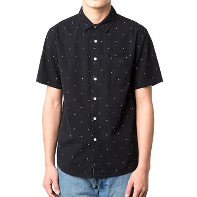 SEERSUCKER SHIRT-BLK