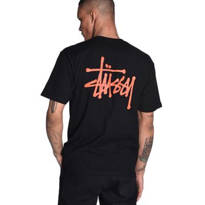 BASIC STUSSY TEE-BLK(red)