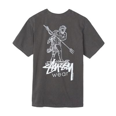 POSEIDON PIG. DYED TEE-BLK