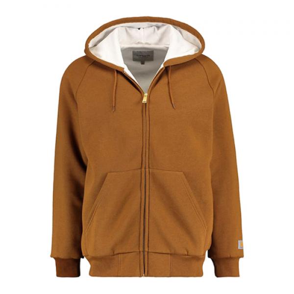 (I023777)HOODED THERMAL LINED JACKET-HAMILTON BROWN