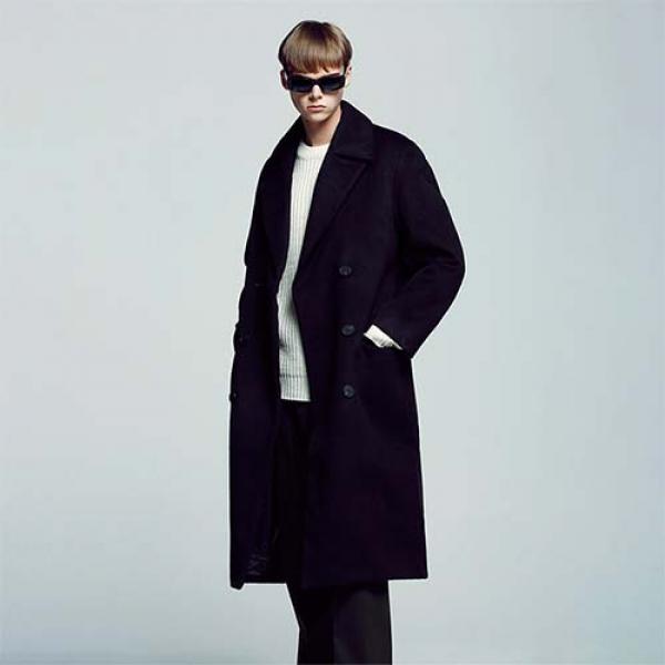 Oversize Double Coat - Black