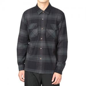 SHADOW PLAID LS SHIRT-BLACK