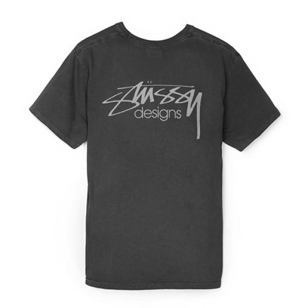 STUSSY DESIGNS PIG. DYED TEE-BLACK