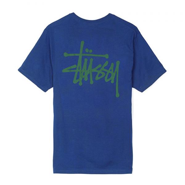 BASIC STUSSY TEE-DARK BLUE