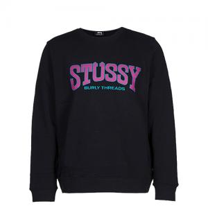 BURLY THREADS CREW-BLACK