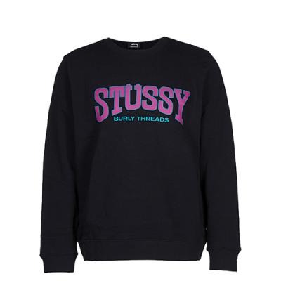 BURLY THREADS CREW-BLACK