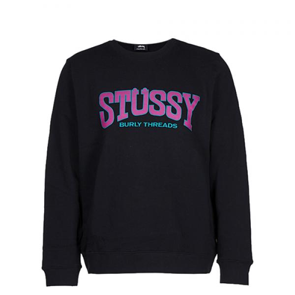 BURLY THREADS CREW-BLACK