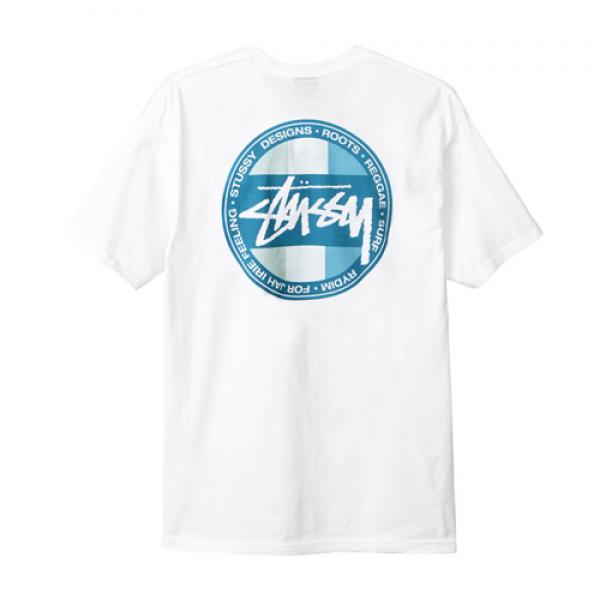 REGGAE SURF DOT TEE-WHT