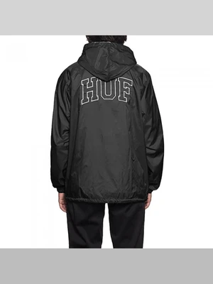 ARCH BLOCK HOODED COACH JKT-BLK