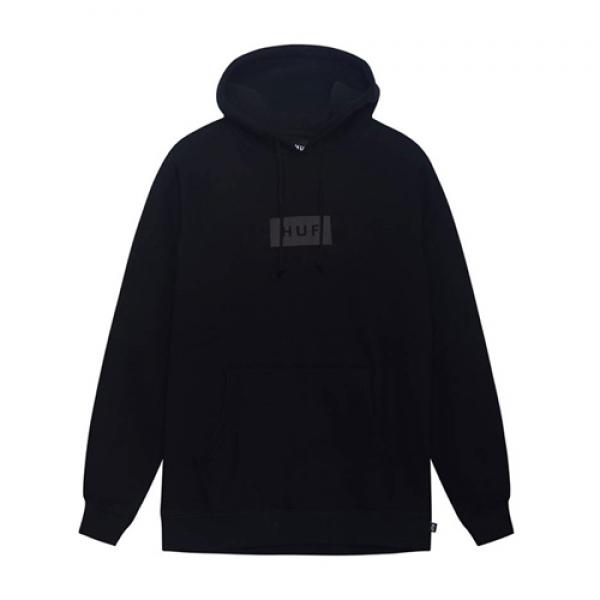BAR LOGO OVERDYED PULLOVER-BLK
