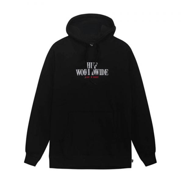SERIF STACK PULLOVER FLEECE-BLK