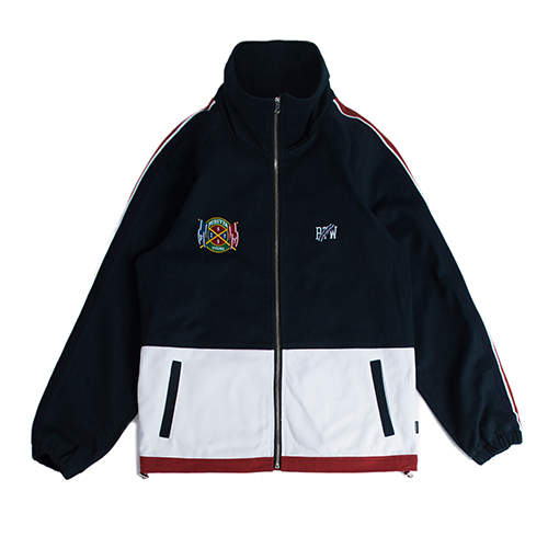 [ROMANTIC CROWN] FLAG COTTON TRACK JACKET_NAVY