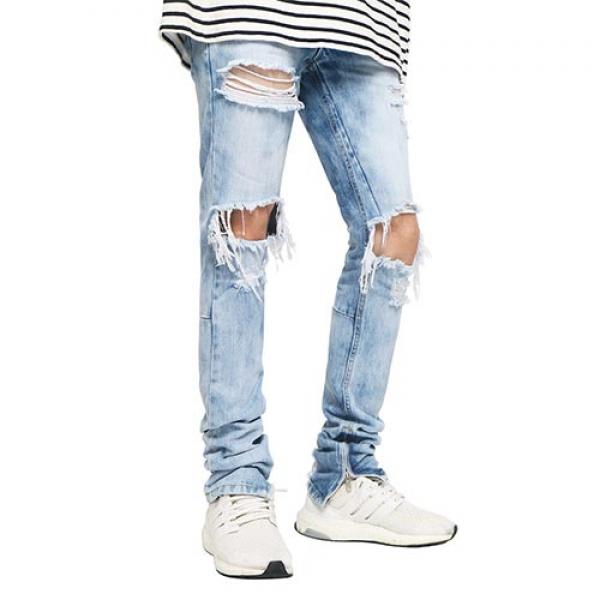 SELVEDGE ZIPPER DENIM JEANS