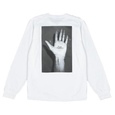 Dice Hand LS Tee-White