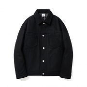 Wool Trucker Jacket Black