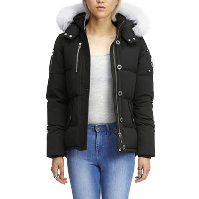 (국내배송) (MK2229L3Q_290) 쓰리쿼터 여자패딩 LADIES 3Q JACKET-BLACK (wht fur)