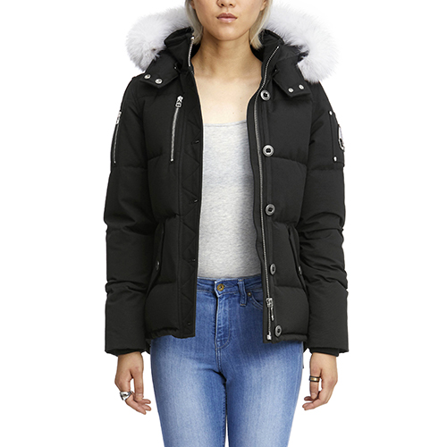 () (MK2229L3Q_290)  е LADIES 3Q JACKET-BLACK (wht fur)
