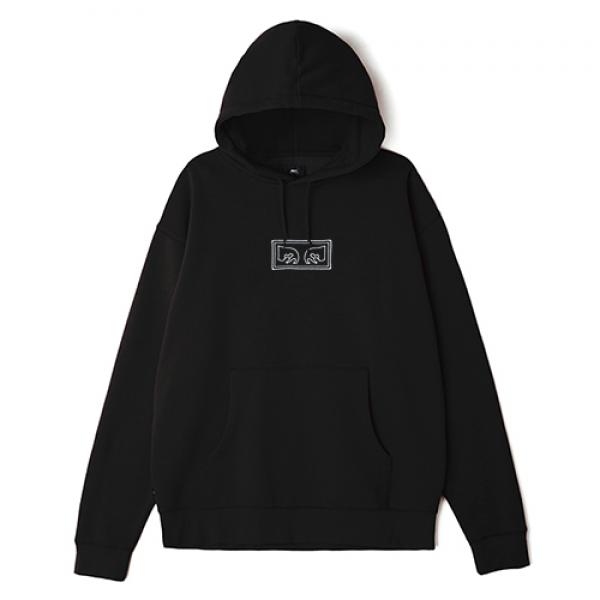 (112470012)THESE EYES HOOD-BLK