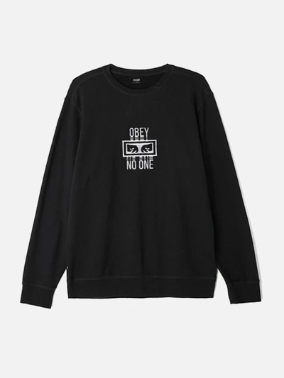 (112480020)NO ONE CREW-BLK