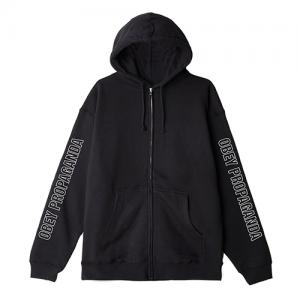 (111751641)ROUGH DRAFT ZIP UP HD-BLK