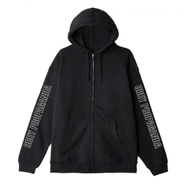 (111751641)ROUGH DRAFT ZIP UP HD-BLK