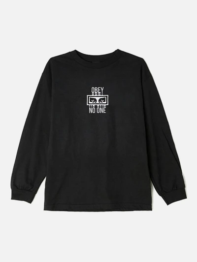 (131030073)NO ONE LS TEE-BLK
