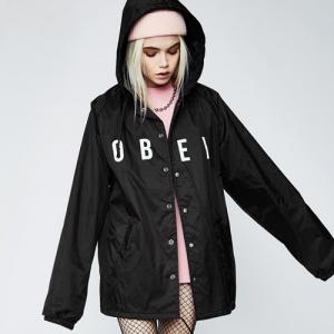 (126251638)ANYWAY HOODED SNAP COACH JKT-BLK