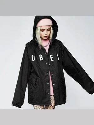 (126251638)ANYWAY HOODED SNAP COACH JKT-BLK