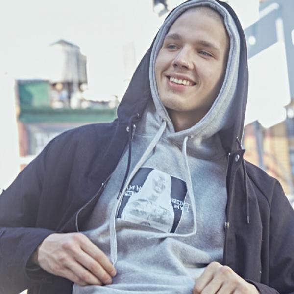 PORNO 6 HOODIE - GREY