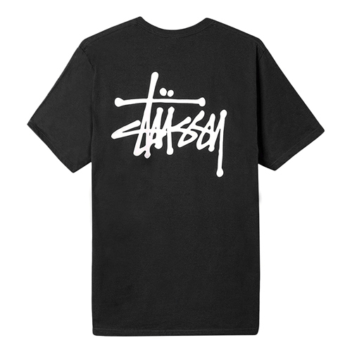 BASIC STUSSY TEE-BLK(wht)