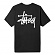 BASIC STUSSY TEE-BLK(wht)