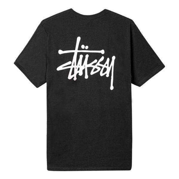 BASIC STUSSY TEE-BLK(wht)