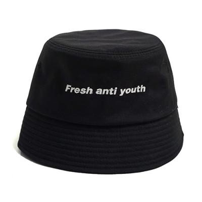 LOGO BUCKET HAT -BLACK